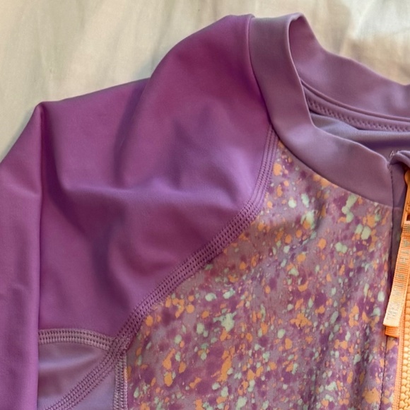 ATHLETA GIRL RASHGUARD ONE PIECE SWIMSUIT SIZE 12 / XL - Picture 6 of 6